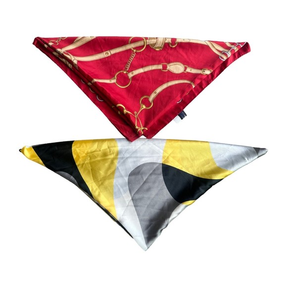 Luxury Silk Scarf Designer Square Wraps Eximious Of London Equestrian Pattern - Picture 4 of 12